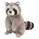 Wild Republic Cuddlekins Racoon Grey Black